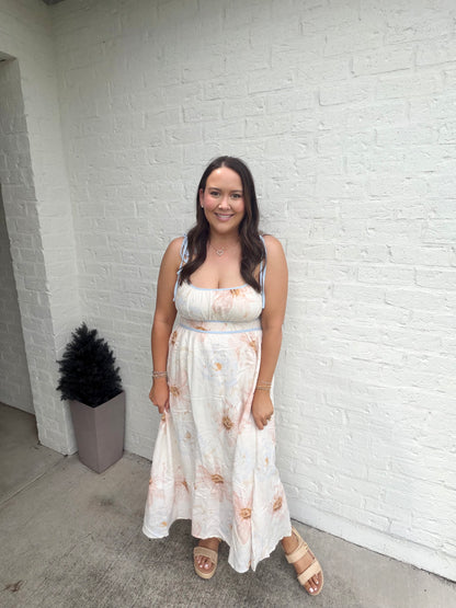 Watercolor summer dress
