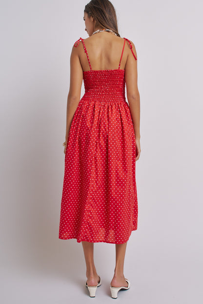 Red Polka dot Dress