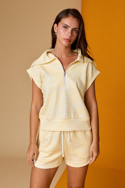 Yellow Gingham Set