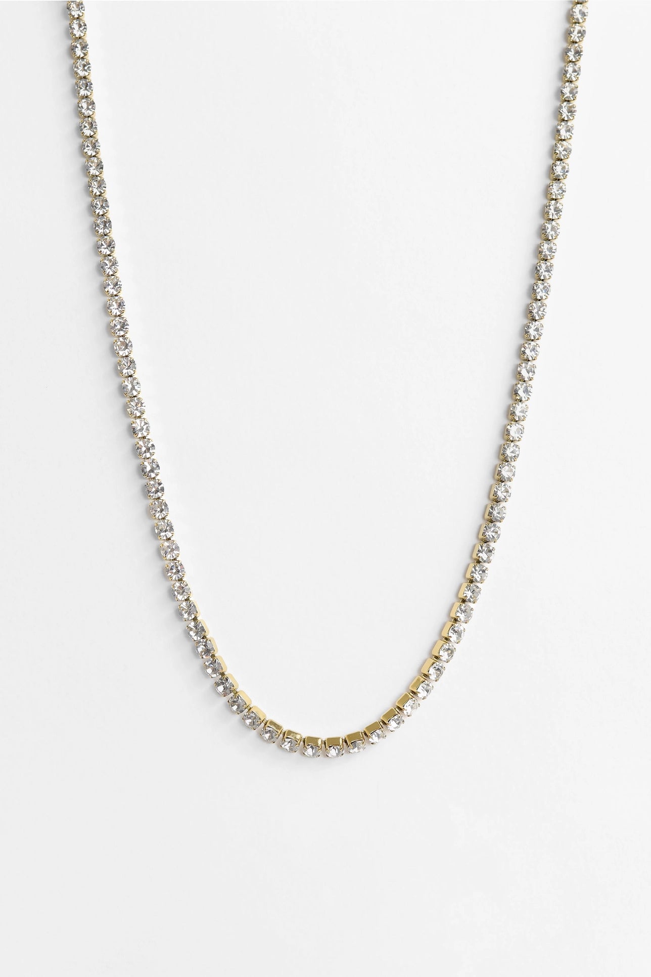 Rhinestone Tennis Necklace