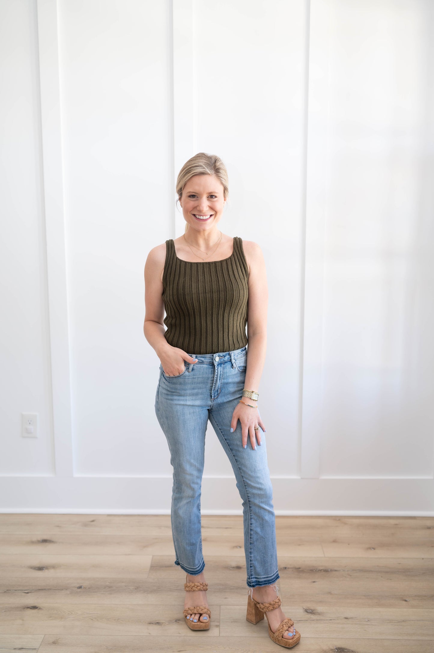 Chunky Ribbed Sweater Tank