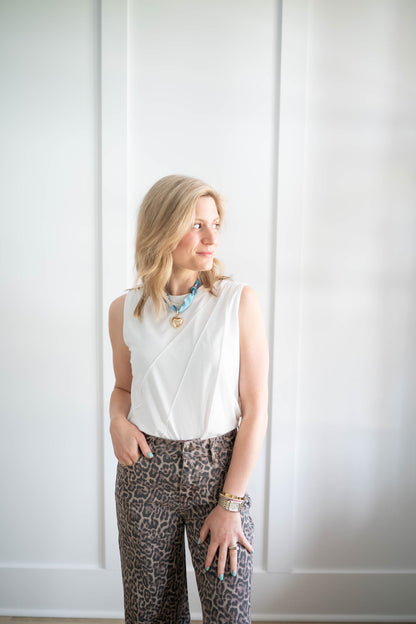 Cheetah Denim Pants