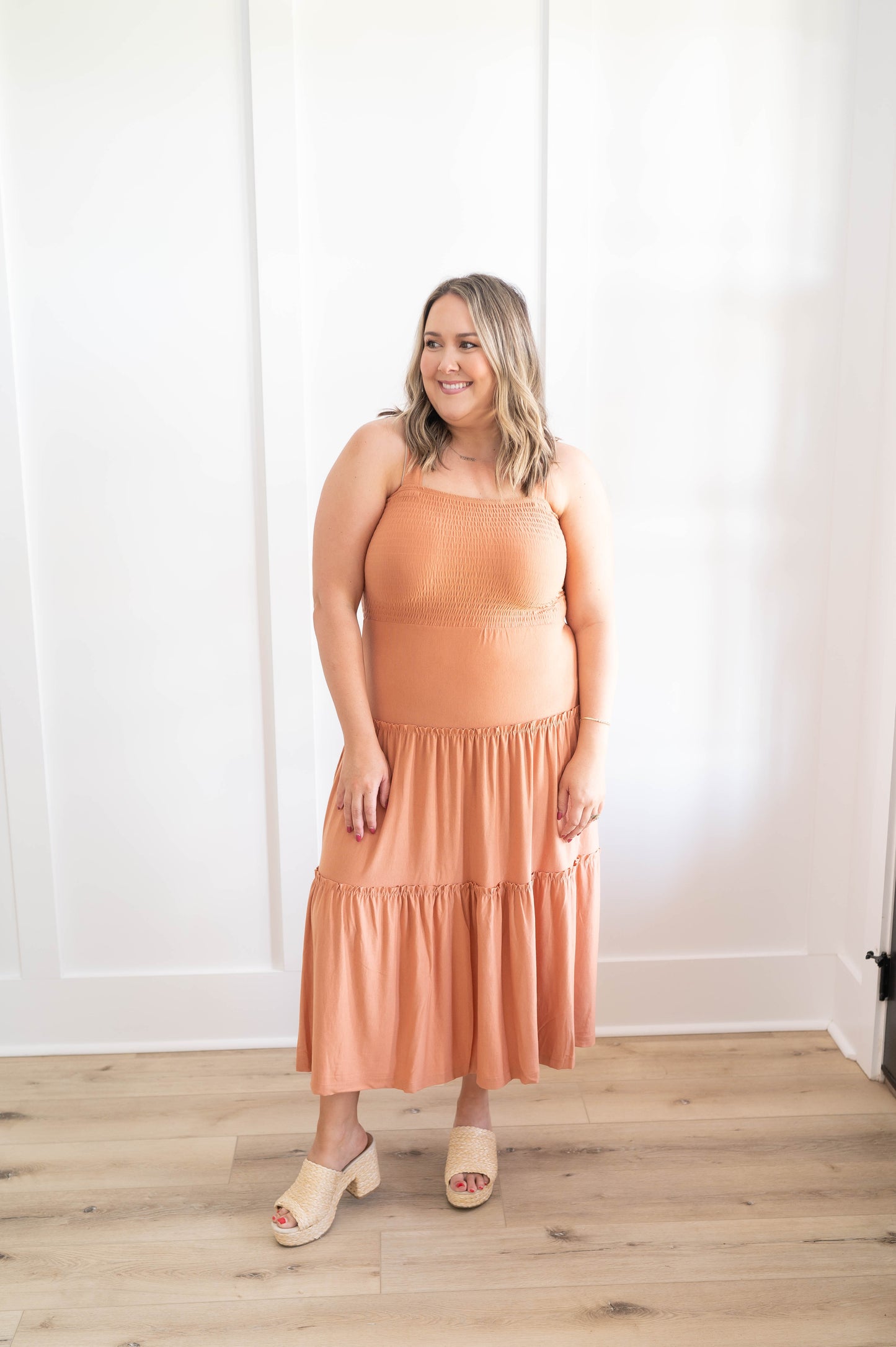 Smocked Top Maxi Dress (PLUS SIZE)