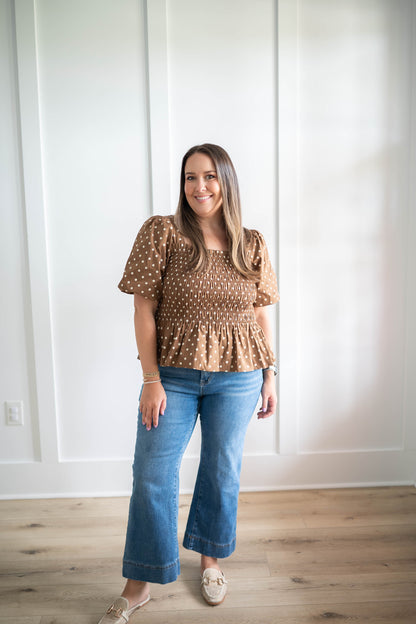 Hershey Polka Dot Top