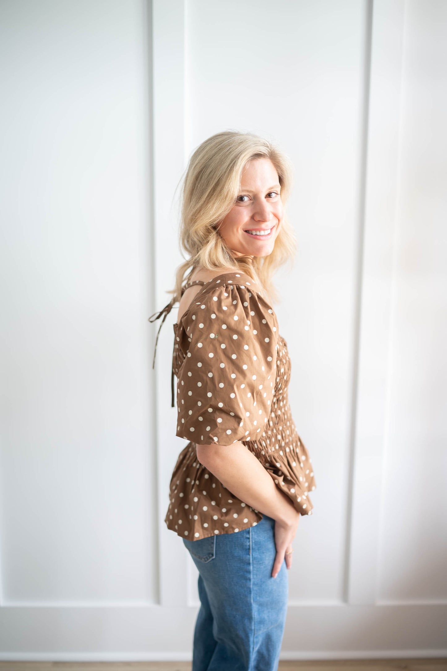 Hershey Polka Dot Top