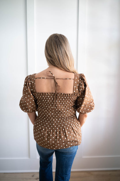 Hershey Polka Dot Top