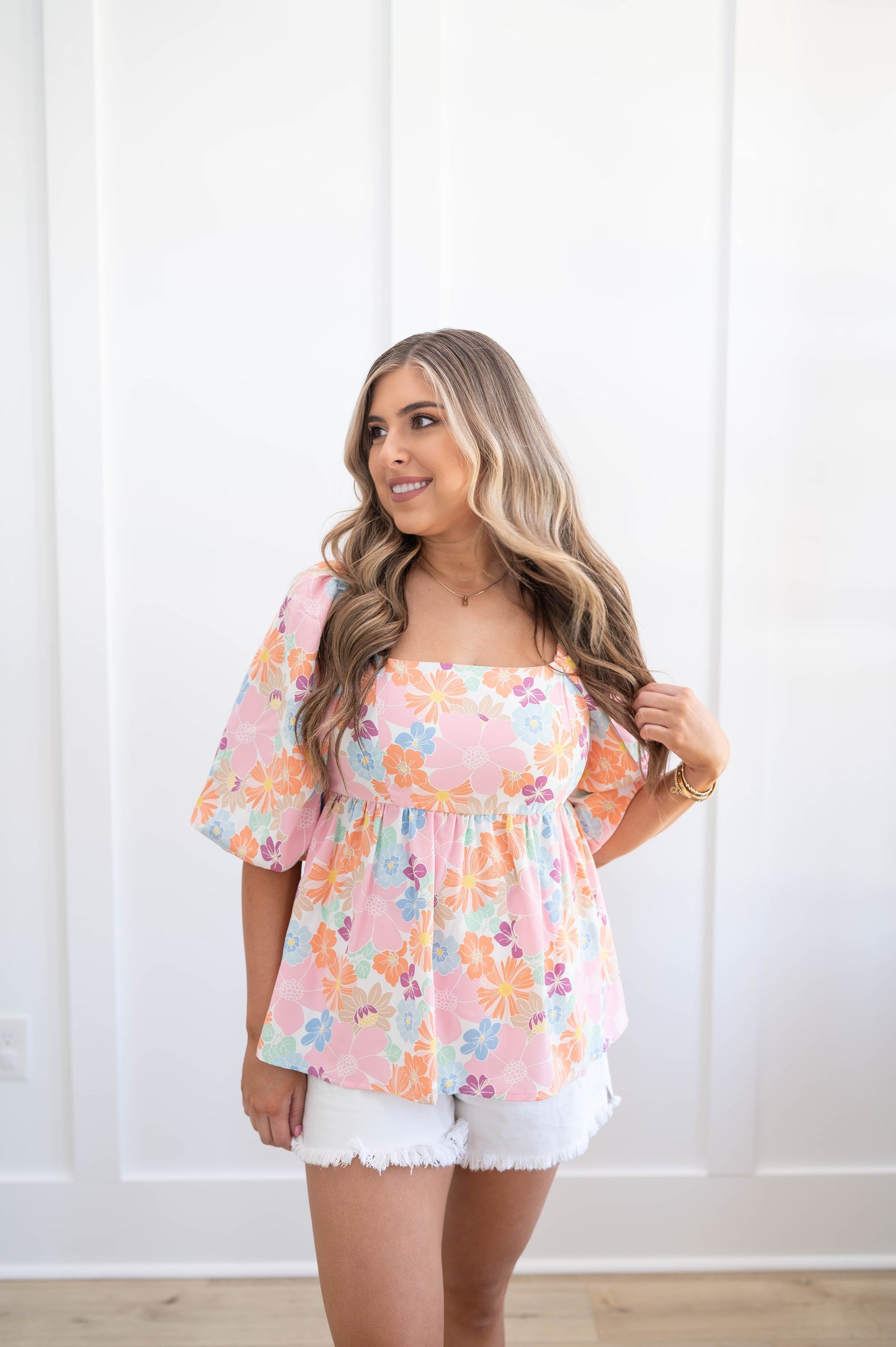 Puff Sleeve Babydoll Top