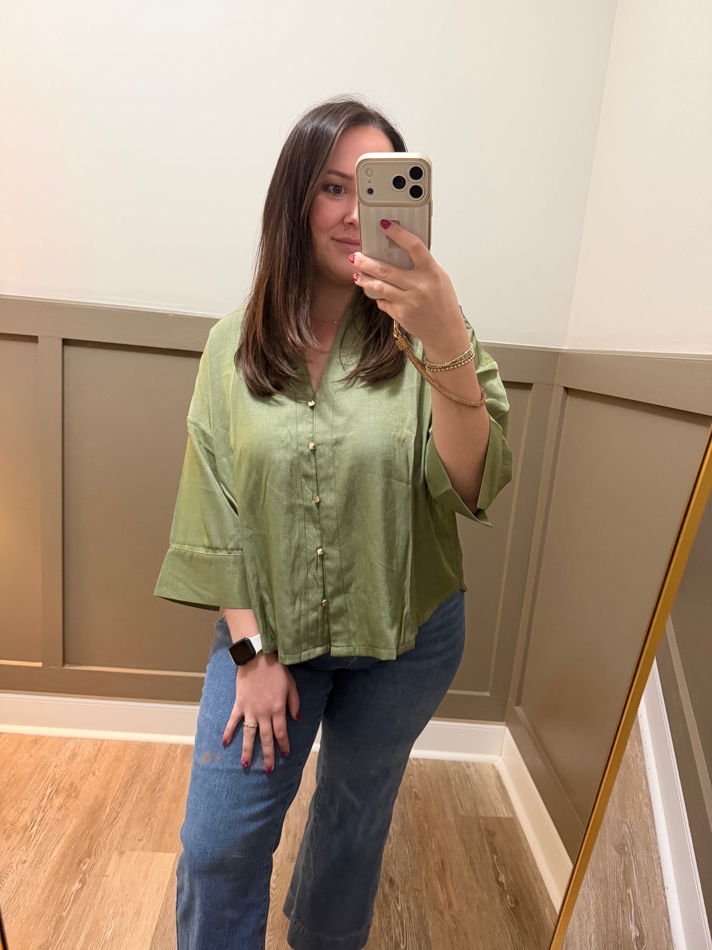 The Olive Blouse