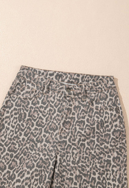 Cheetah Denim Pants