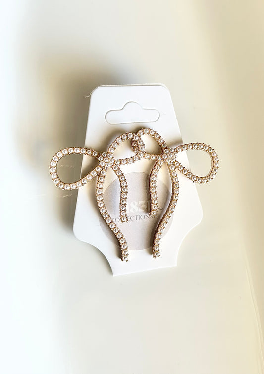 Baby Pearl Bow Earrings