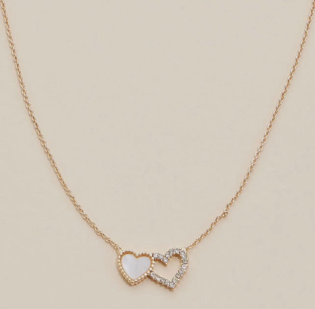 Rhinestone Heart Necklace