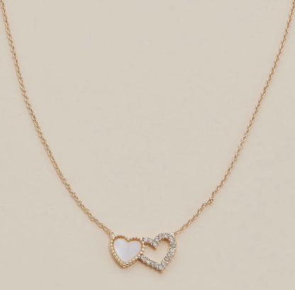 Rhinestone Heart Necklace