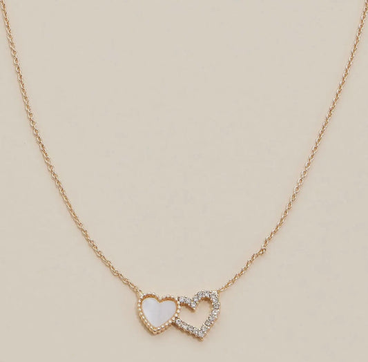 Rhinestone Heart Necklace