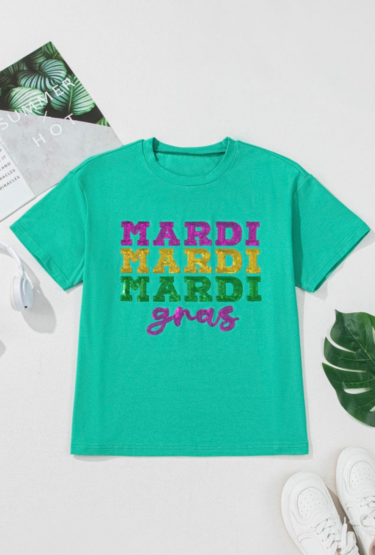 Mardi X3 sequin Tee