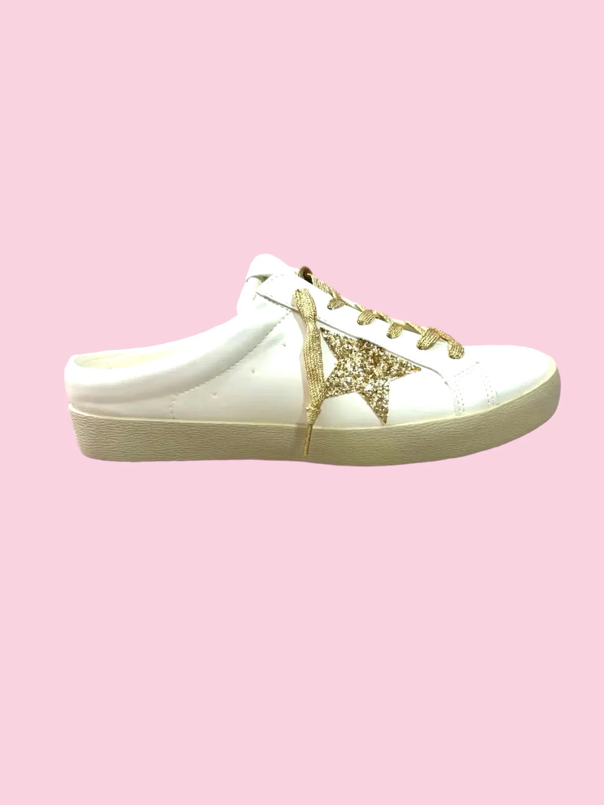 Gold Glitter Slides