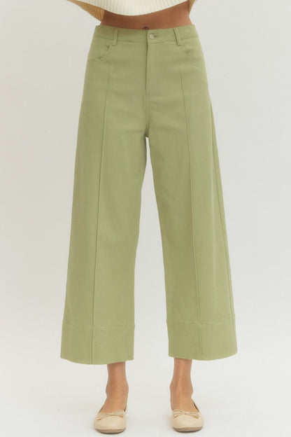 Sage cropped pants