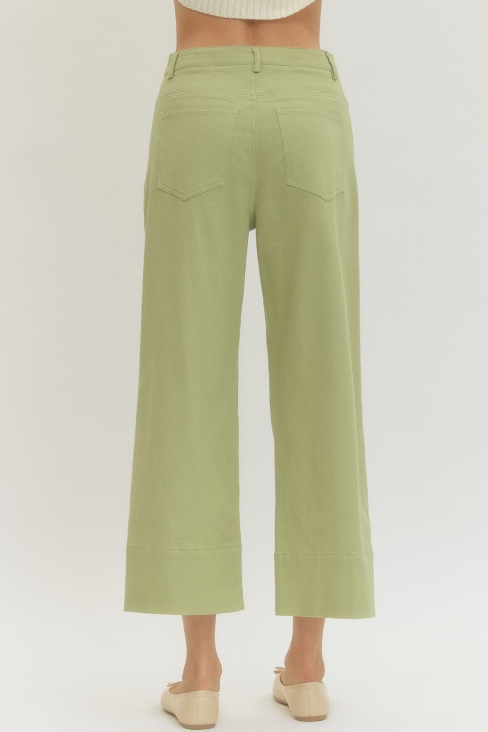 Sage cropped pants