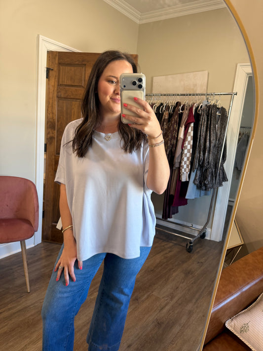 Boatneck everyday tee Blue