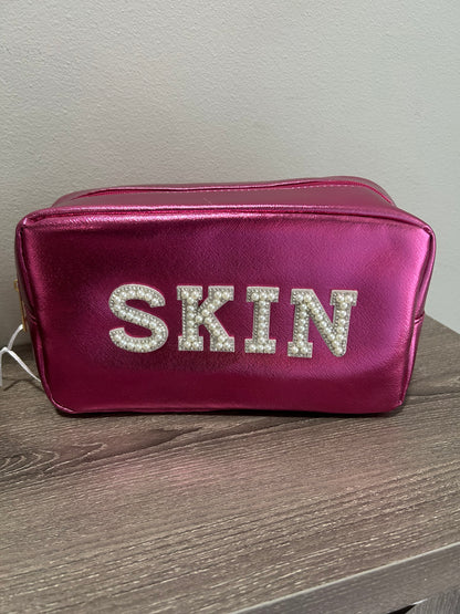 Metallic Pink Skin Bag