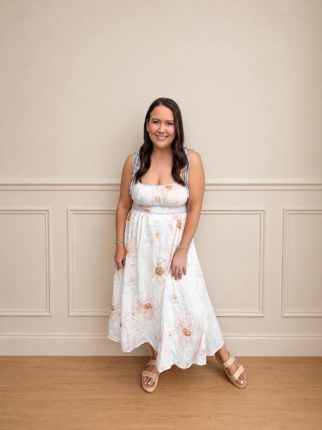 Watercolor summer dress