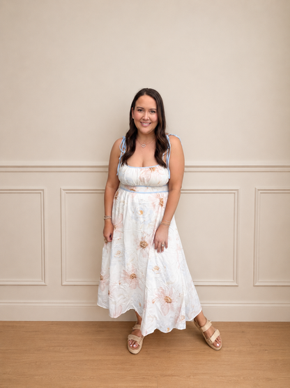 Watercolor summer dress