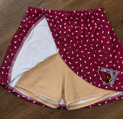Edw girls drip skort