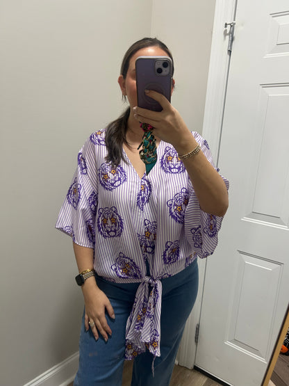 The Cool Tiger Tie Top