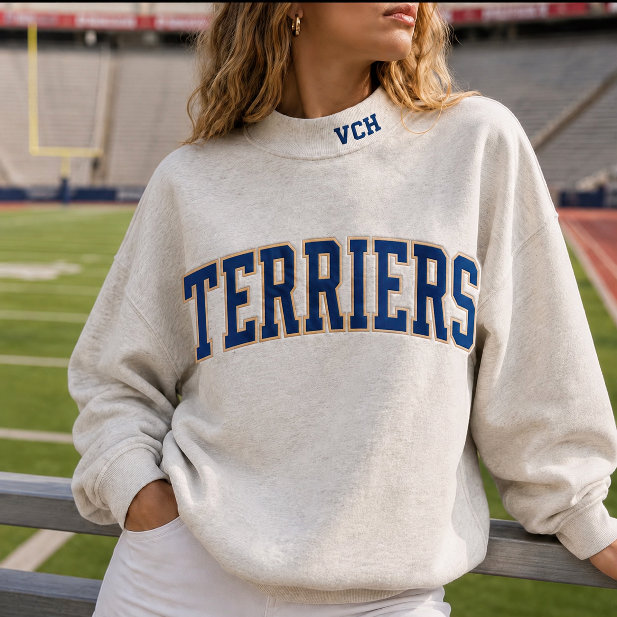 Terriers mock neck sweatshirt