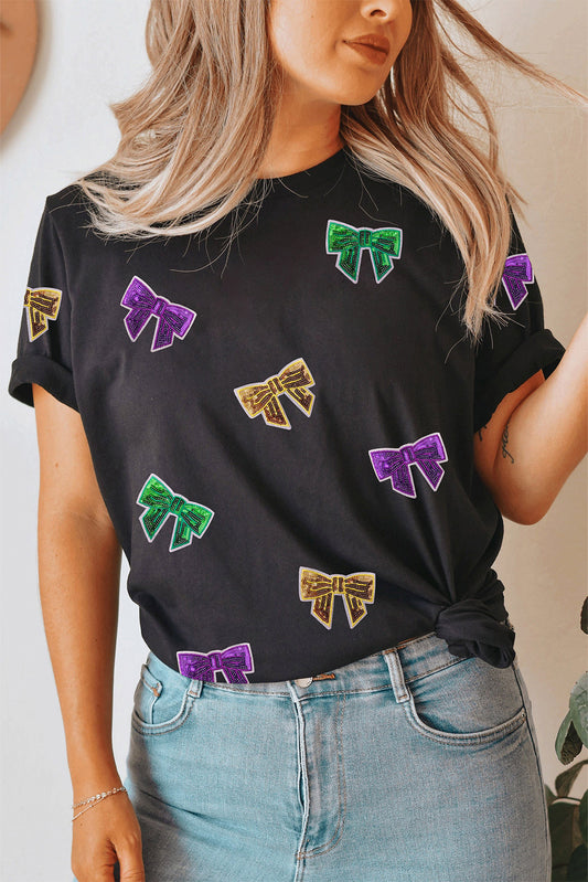 Mardi Gras Bow Tee
