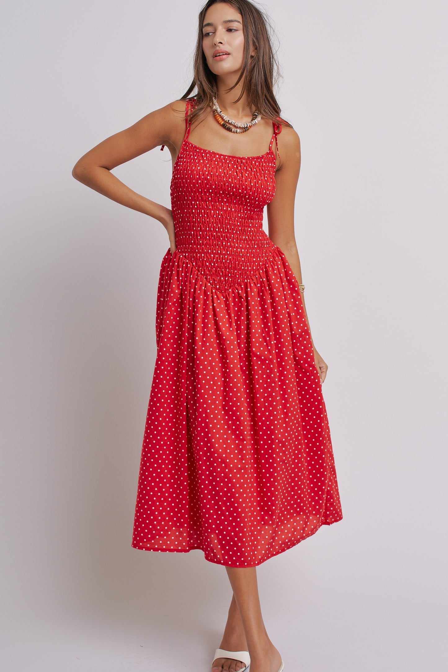 Red Polka dot Dress