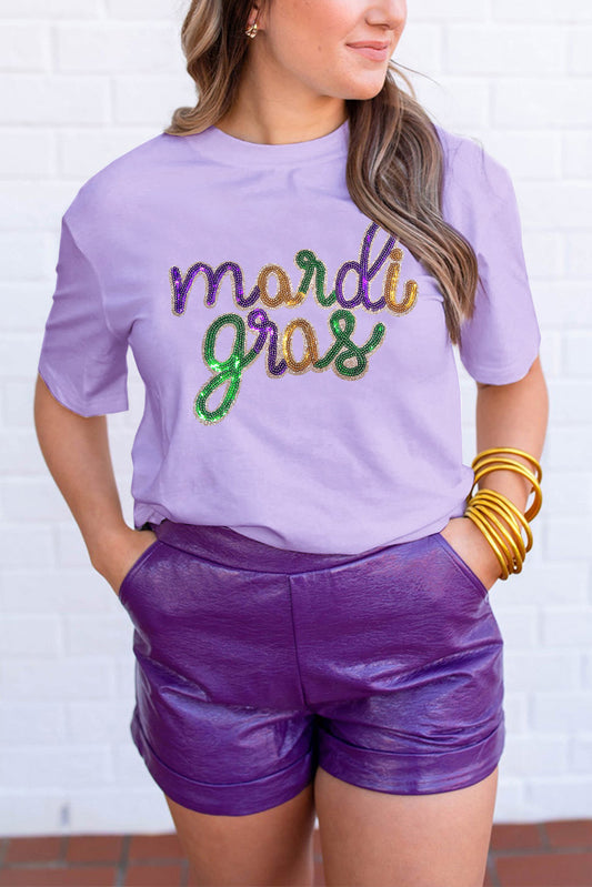 Purple Mardi Gras Tee
