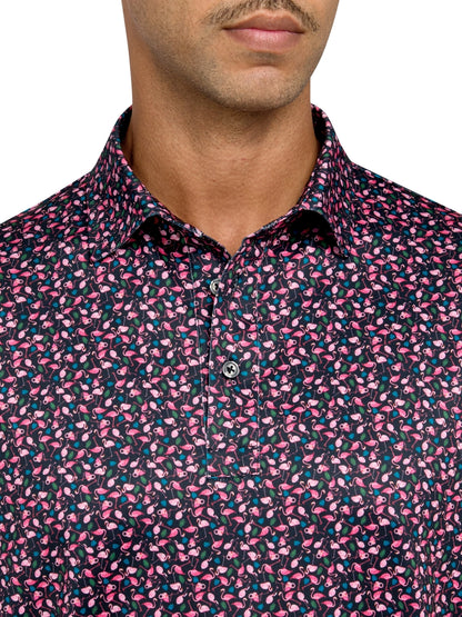 Micro Flamingo Polo Black