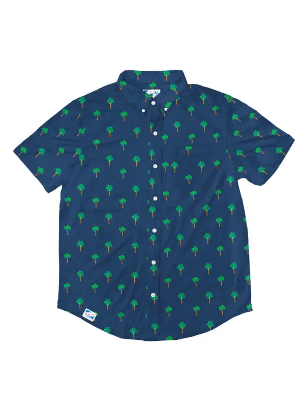 Island Hopper Rayon Stretch Button Down